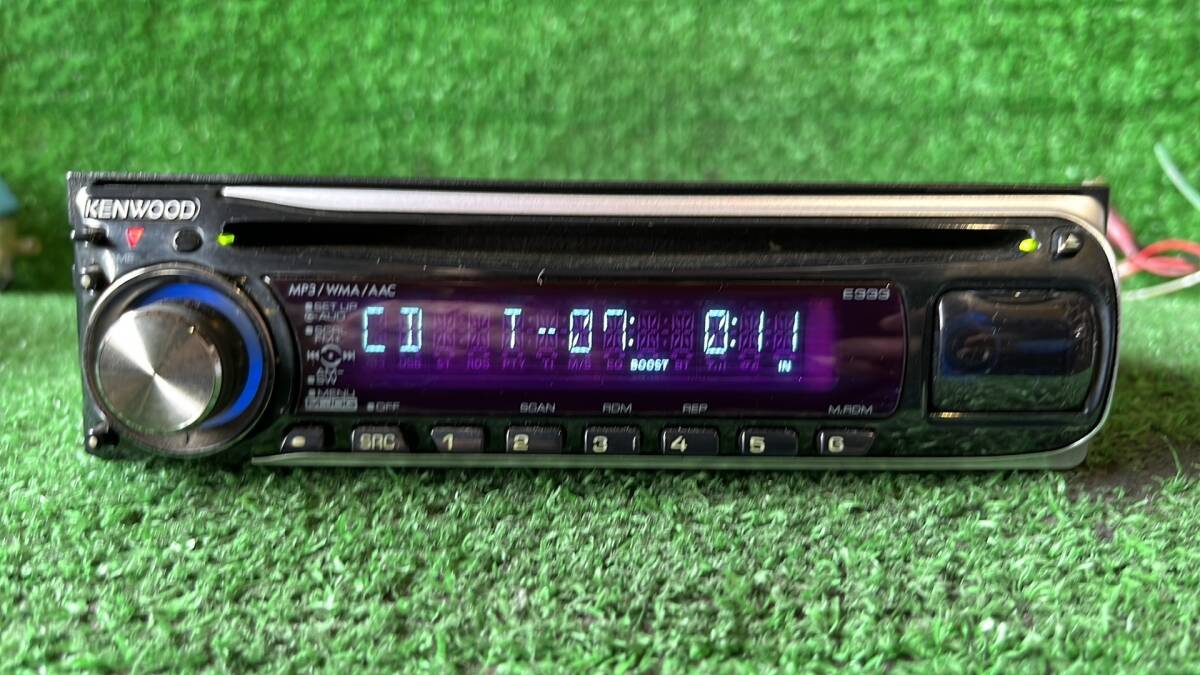 T205 動作確認済◆KENWOOD 1DIN CD/AUXデッキ U373R◆拍卖