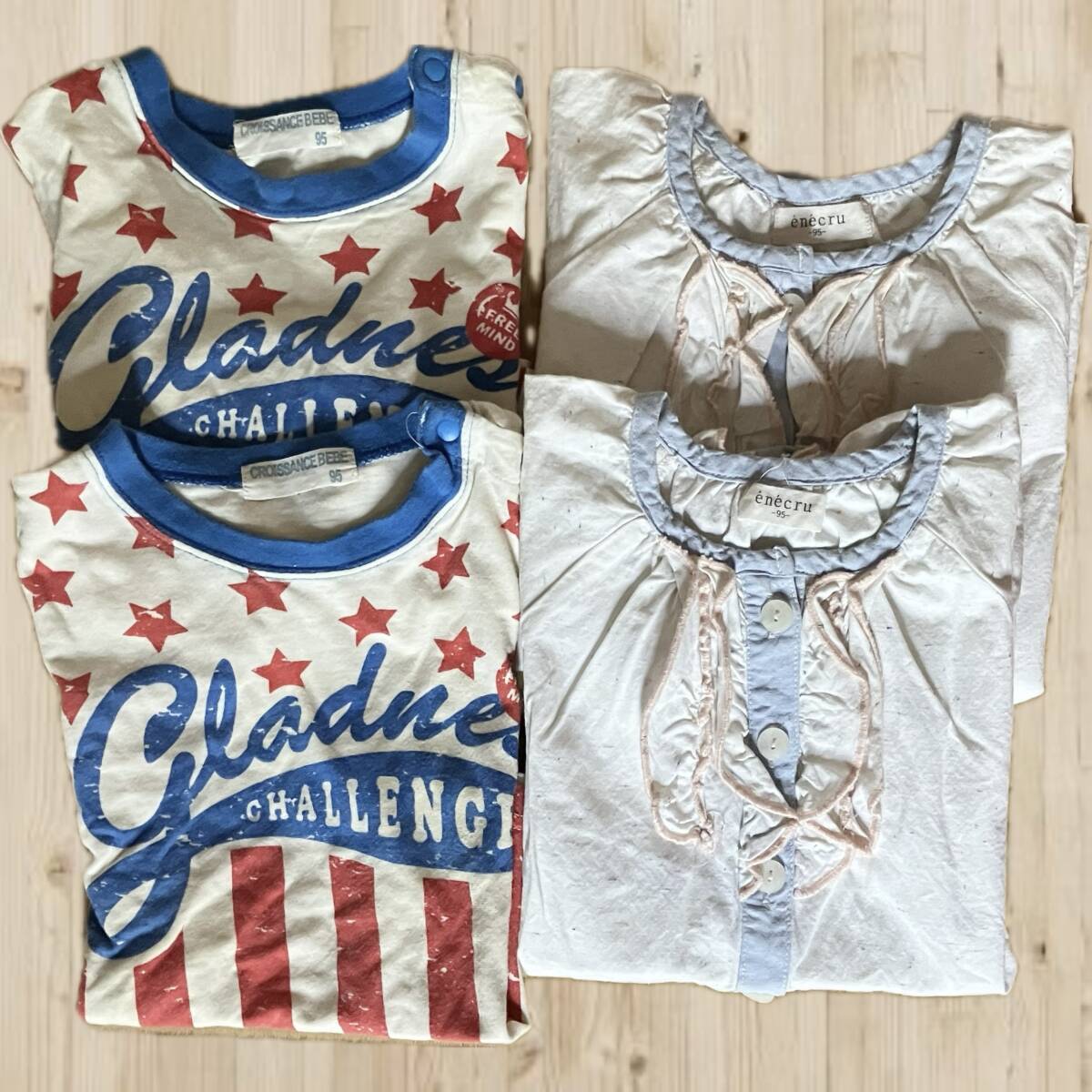 双子ちゃん、年子ちゃんに☆95センチ☆トップスまとめて4枚セット☆拍卖