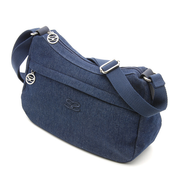 サボイSAVOYシンプルデザインデニム地ショルダーバッグ拍卖