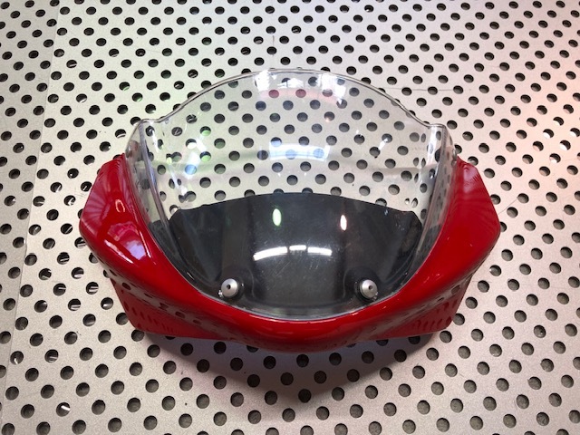 ドゥカティ モンスター M1100 M796 M696 純正メーターバイザー(赤) MONSTER 48130531A拍卖