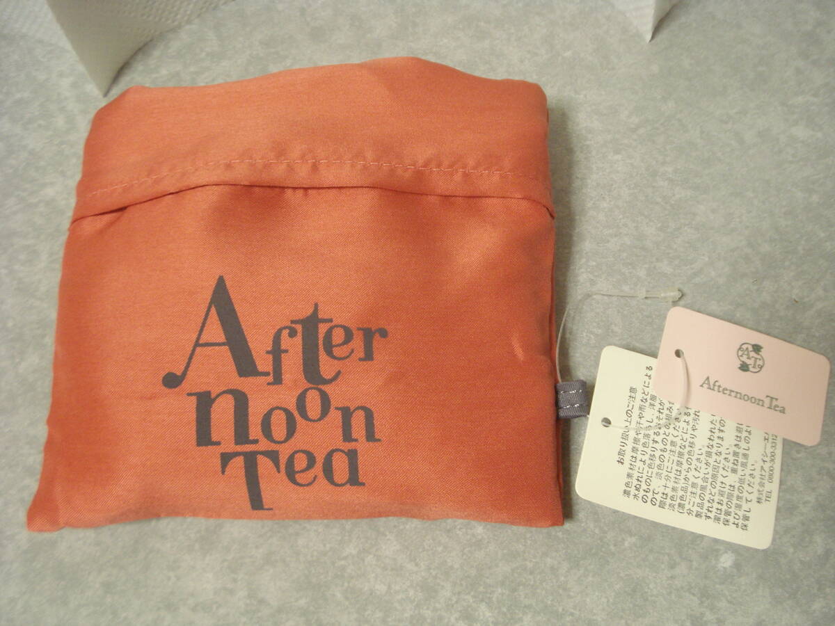 ☆ Afternoontea アフタヌーンティー 折り畳み ポータブルバッグ☆ 朱色 オレンジ エコバッグ ショッピングバッグ拍卖
