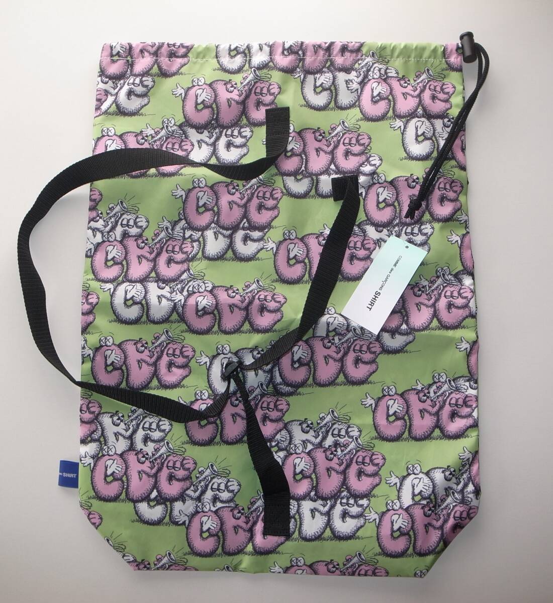 COMME des GARCONS SHIRT × KAWS コムデギャルソン カウズ ワンショルダーバッグ バッグ green拍卖