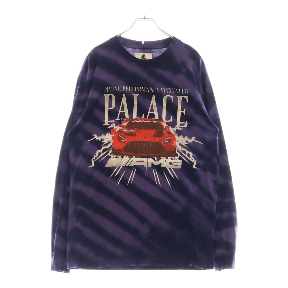 Palace Skateboards パレススケートボーズ フロントプリント 長袖Tシャツ ロンT カットソー パープル拍卖