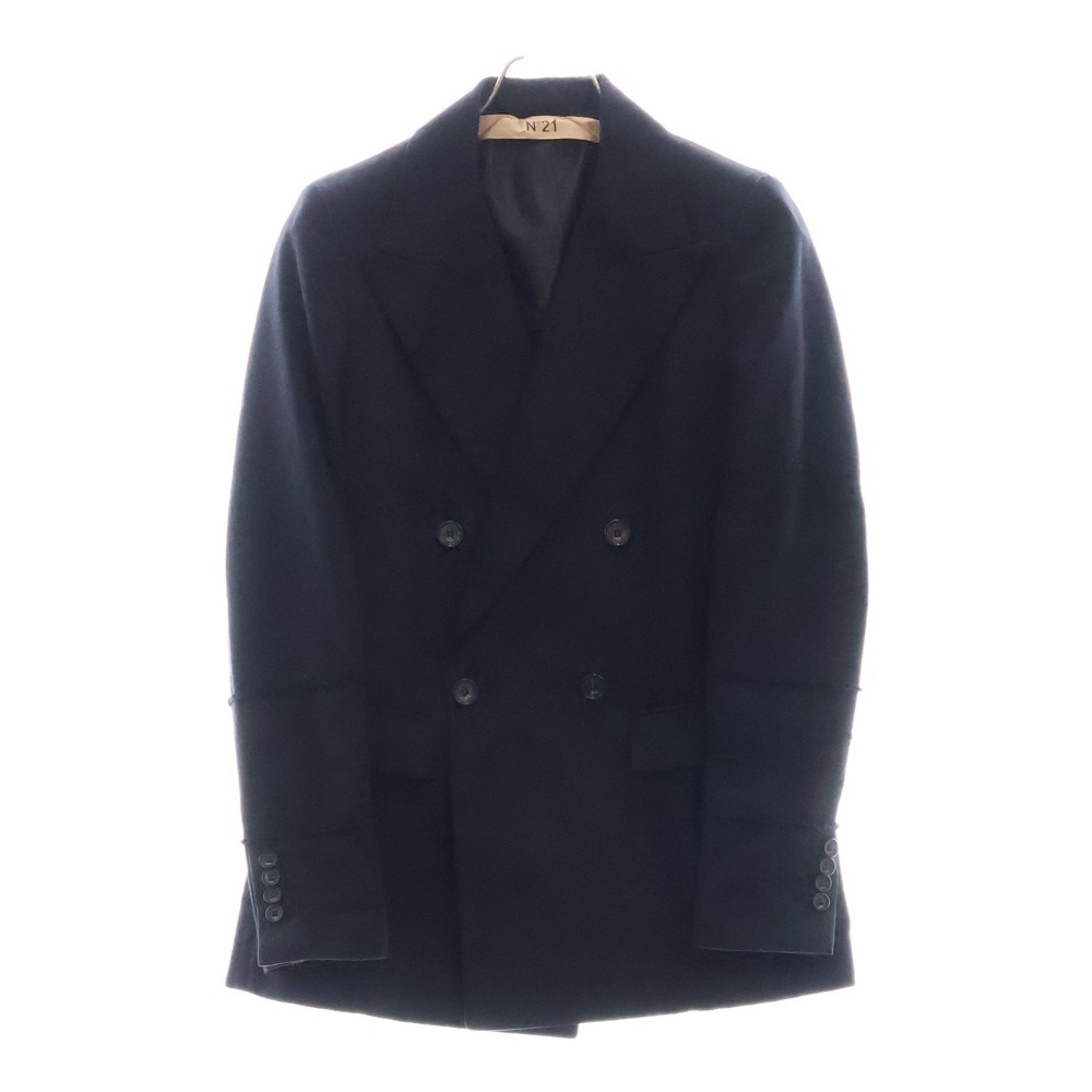 N21 numero ventuno ヌメロ ヴェントゥーノ ダブルブレスト レースデザイン テーラードジャケット レディース ブラック P17EN2M0L0110404拍卖