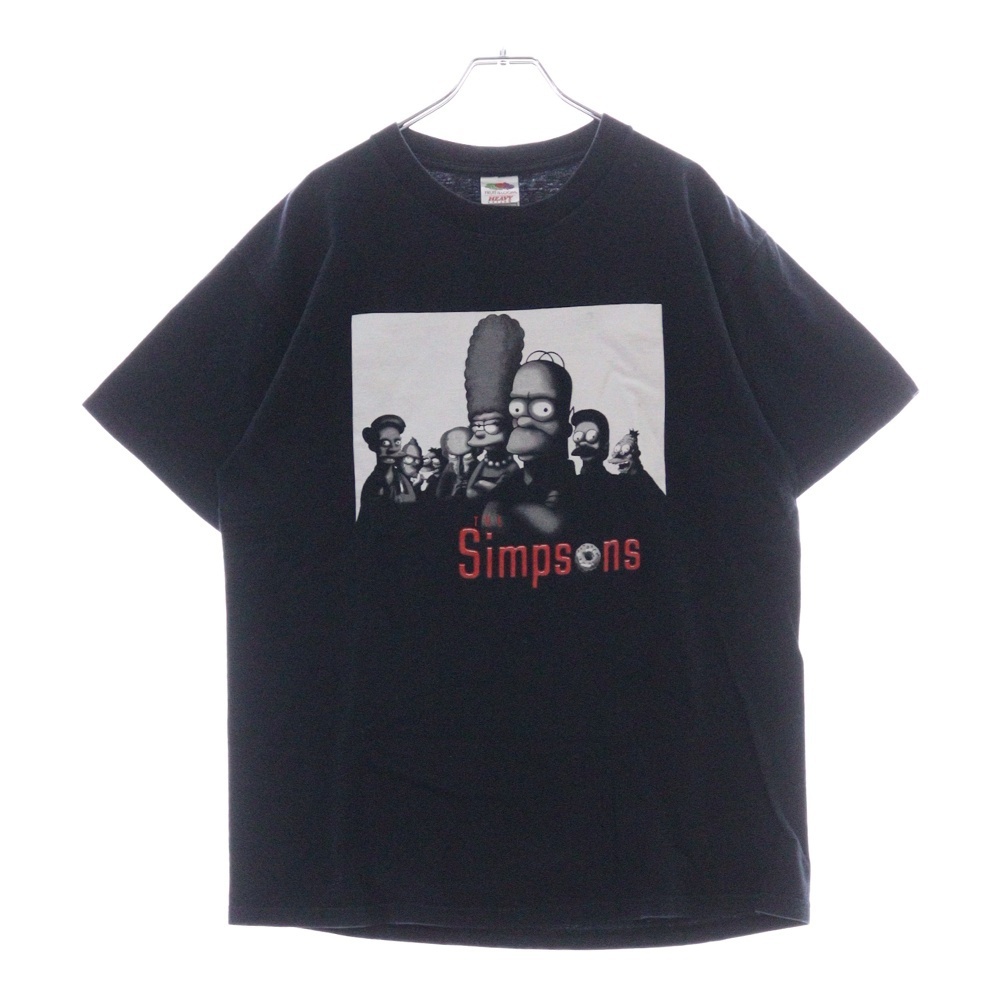 VINTAGE ヴィンテージ 90s THE SIMPSONS SOPLANOS PARODY シンプソンズ Tシャツ 半袖カットソー ブラック拍卖