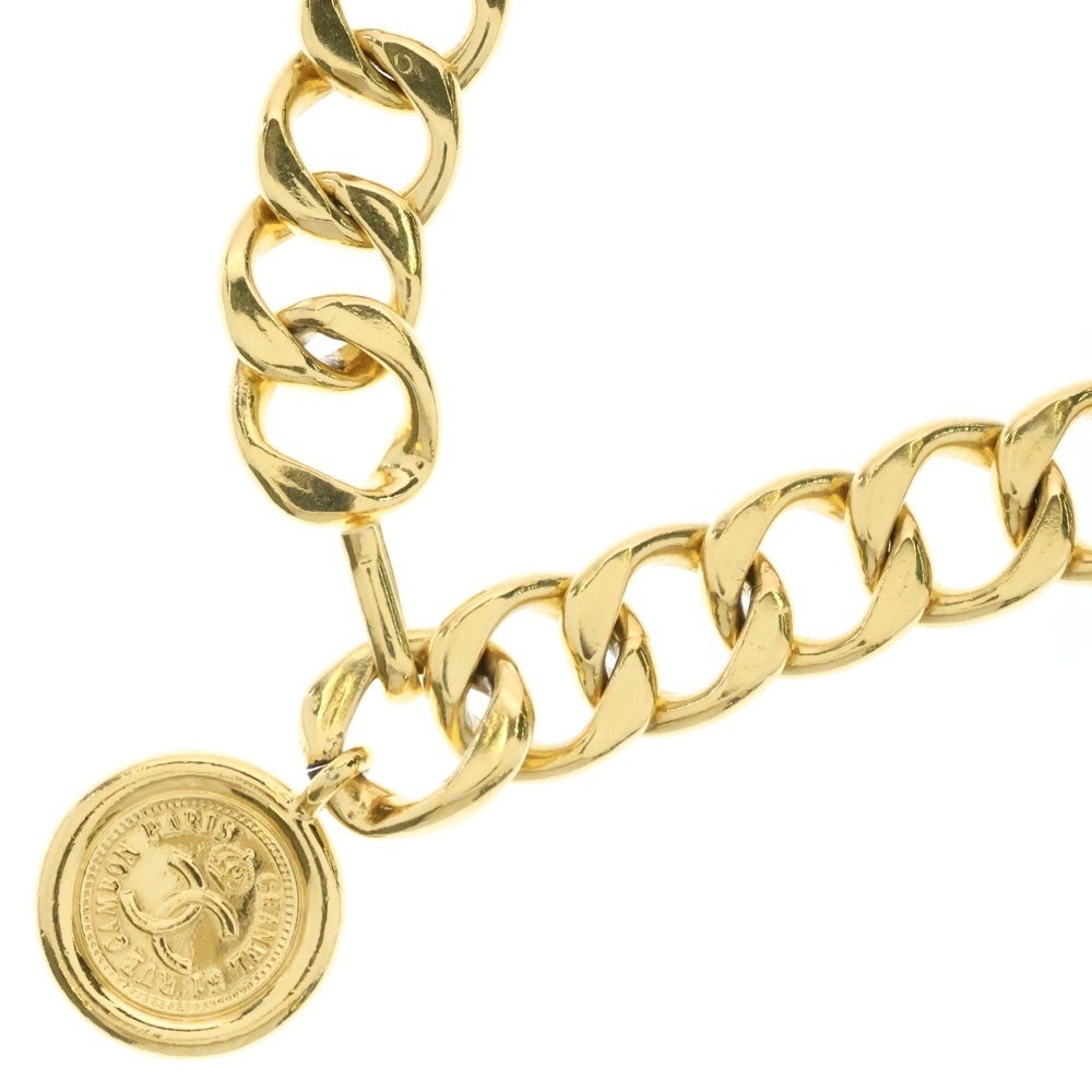 CHANEL シャネル ココマーク カンボンライン チェーンベルト ゴールド レディース拍卖