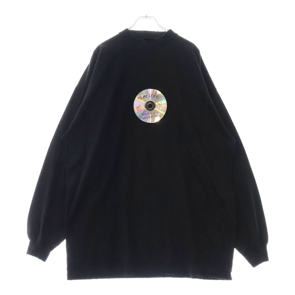 BALENCIAGA バレンシアガ 24SS St. Valentin CD To My Love L/S T-shirt 長袖Tシャツ ロンT ブラック 739027 TQVE4拍卖
