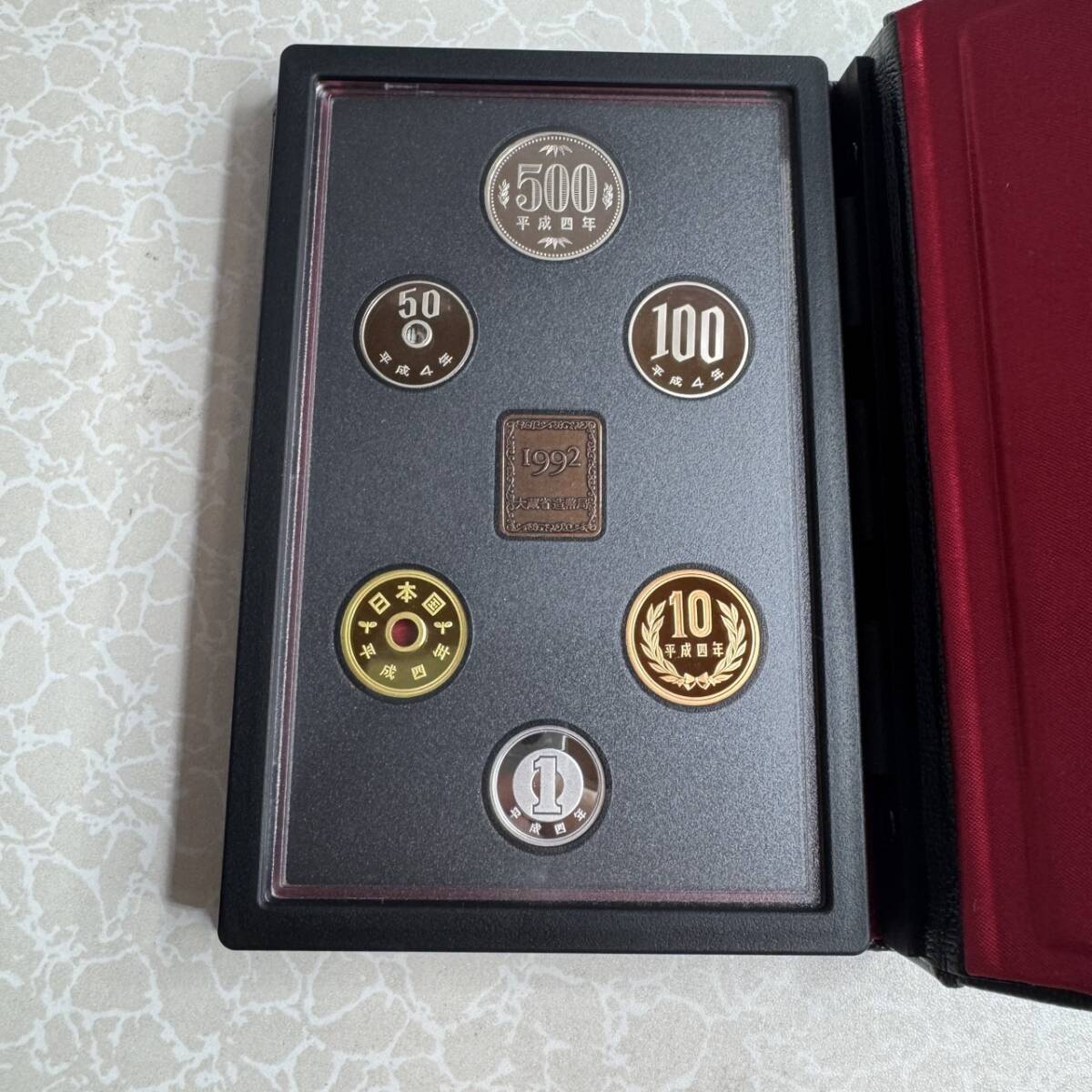 造幣局 1992 プルーフ貨幣セット 平成4年 プルーフコインセット Proof COIN SET Japan Mint 外箱付き 大蔵省 大蔵省造幣局 7MF1149拍卖