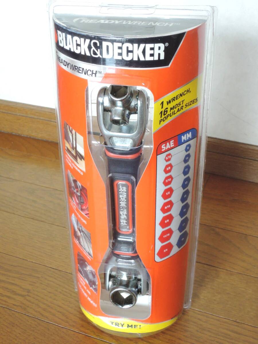 未開封/未使用 ブラックアンドデッカー/レンチ 16種類のサイズに対応/Unopened/Unused「BLACK&DECKER/READY WRENCH/MSW100-XE」拍卖