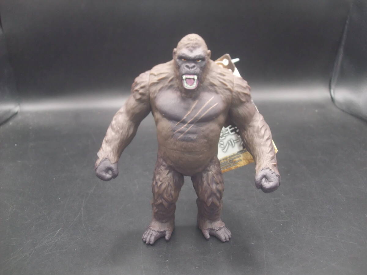 バンダイ 「ゴジラ VS コング」より 「キングコング」怪獣ソフビ ムービーモンスターズ拍卖
