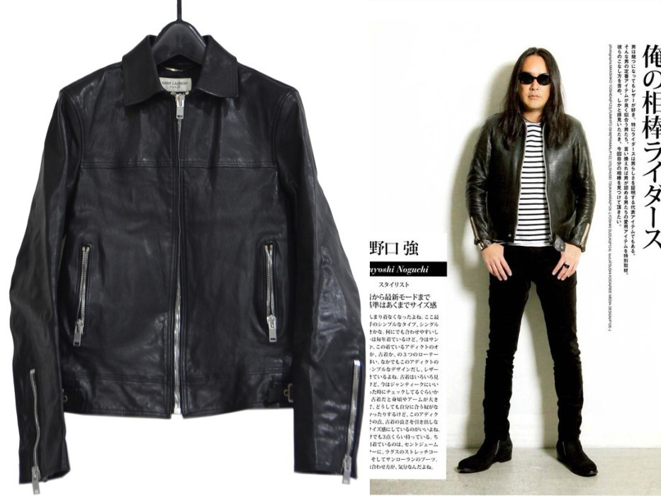 国内正規 SAINT LAURENT PARIS サンローランパリ レザー シングル ライダース ジャケット ブラック 42 Y-291347 拍卖