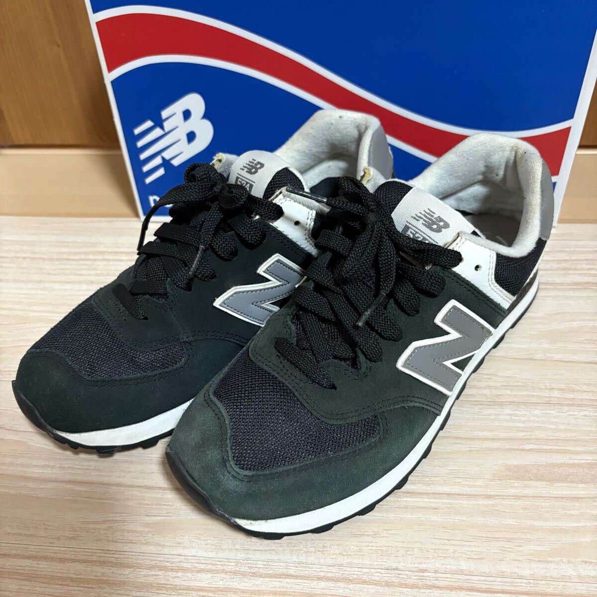 送料無料★NEW BALANCE ニューバランス スニーカー W 574 SKW 26cm ブラック拍卖
