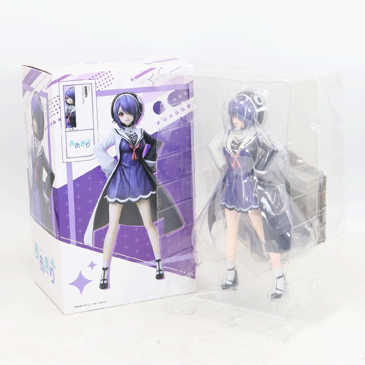 あおぎり高校 1/7スケール フィギュア 音霊魂子 Vtuber えるここ 開封済 未組立 中古 / 11476 HMR拍卖