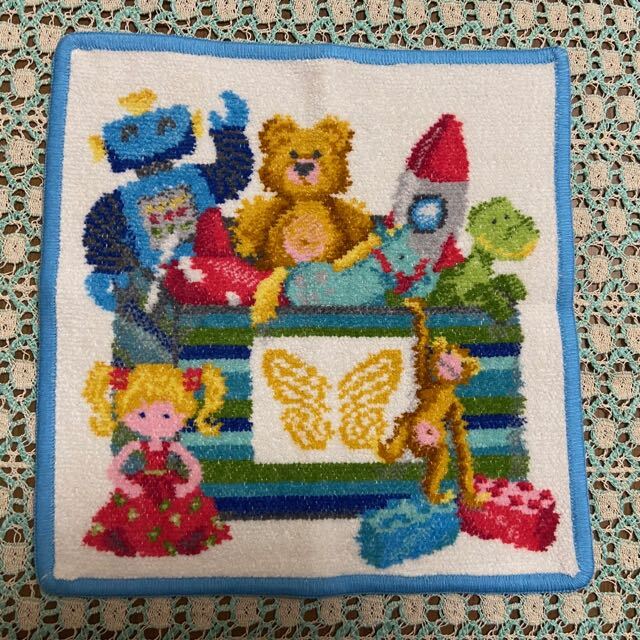 ♪新品 フェイラー FEILER タオルハンカチ ToyBox2 ブルー 青 シュニール織拍卖