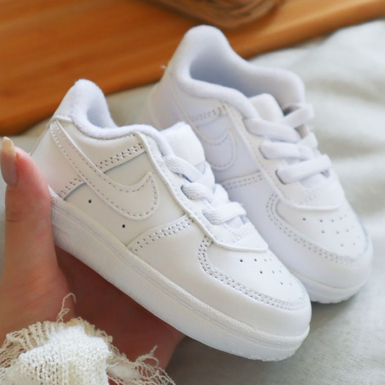 ナイキ 8cm フォース 1 クリブ FORCE 1 CRIB ホワイト トリプルホワイト ベビーブーティー US2C 拍卖