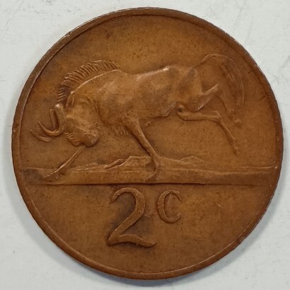 南アフリカ 2セント硬貨 1970年拍卖