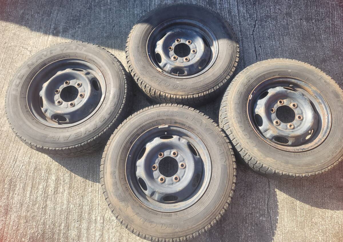 139.7 6穴 キャラバン ハイエース トピー 鉄チンホイール 多分純正拍卖