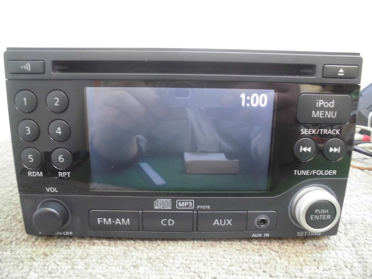 ☆ 日産純正 2DIN オーディオ PY07E パナソニック製 28185 1FA0C CQ-JN2800AD 250619 ☆拍卖