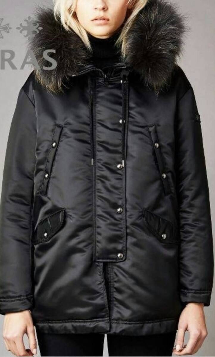 TATRAS タトラス ダウンジャケット サイズ 1 ブラック レディース ダウンコート ファー拍卖