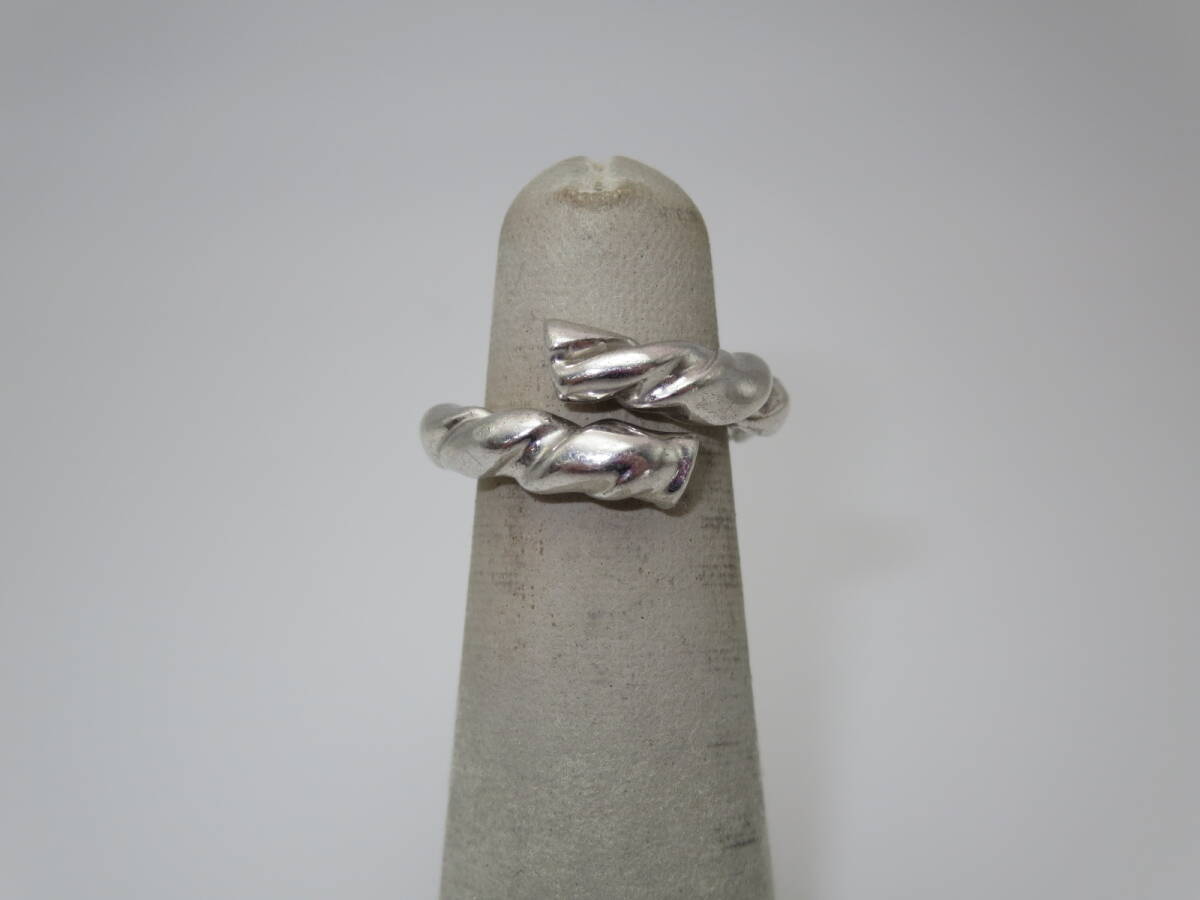 ☆ ロエベ Ag925 ♯7(約6号位) 約7.1g位 中古 リング ☆②S拍卖