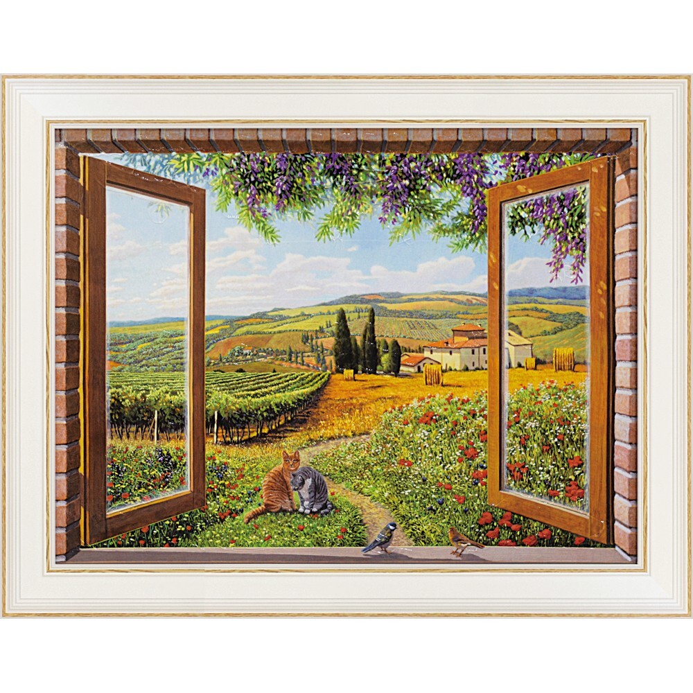 額装絵画 アンドレア デル ミッシャー「フィネストラ スラ カンパーニャ」拍卖