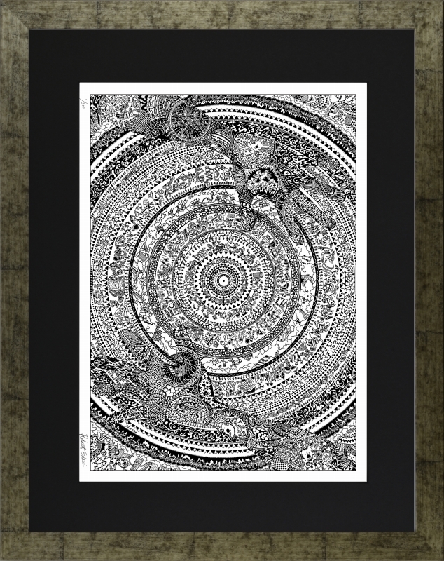 ジークレー版画 額装絵画 ROBERT EDWIN 「Disk」 大衣拍卖