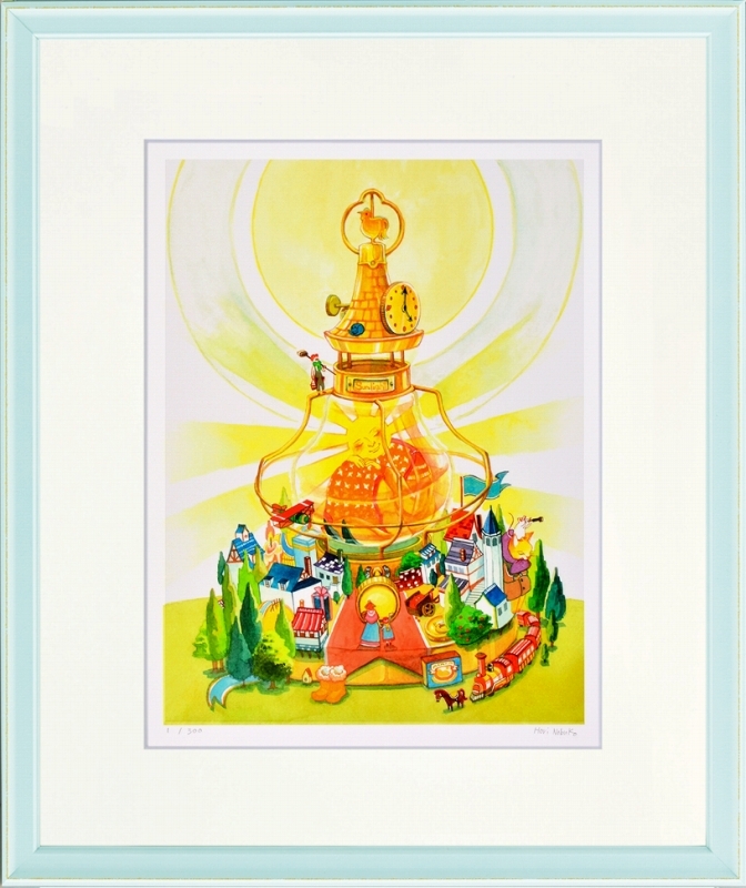 ジークレー版画 額装絵画 堀 乃布子 「サンライト」 四ッ切拍卖