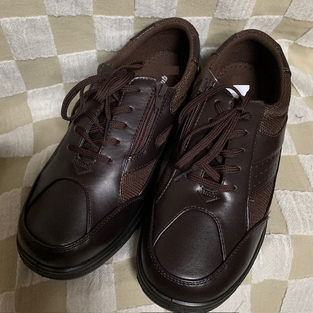 メンズ◇カジュアルウォーキングシューズ メッシュ 軽量タイプ【26.5】「茶」ファスナー仕様 ☆新品在庫品 《管理54548》 拍卖