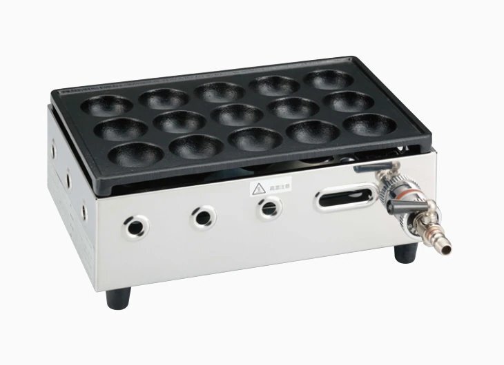 ★新品 ガス たこ焼き たこ焼き器 ヤマキン Y-03D 高級たこ焼器 こだま ●送料込拍卖