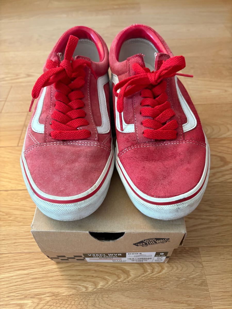 Vans OLD SKOOL オールドスクール 赤 レッド red スカーレッド スニーカー ヴァンズ ロー拍卖