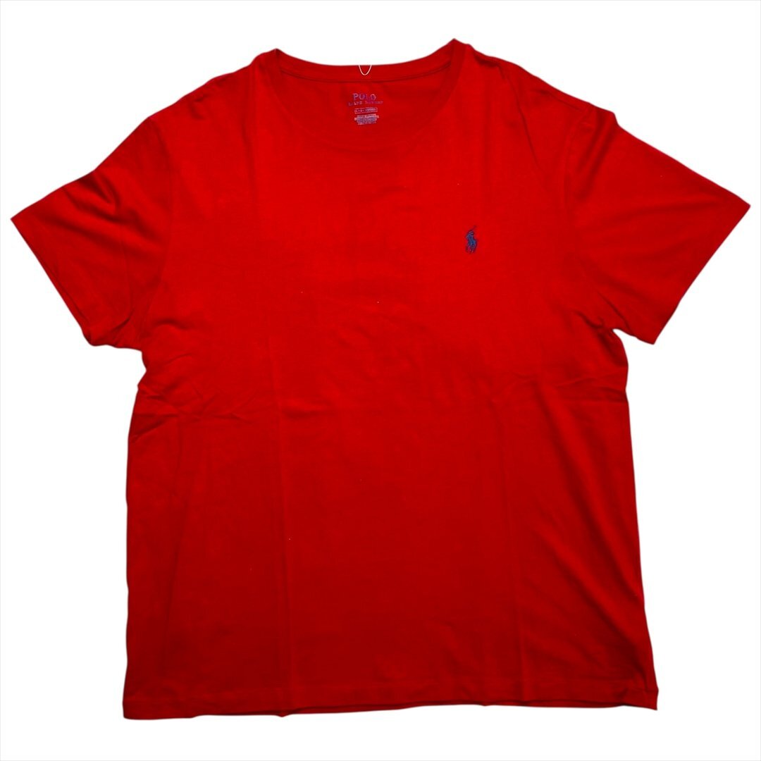 Vintage ポロ ラルフローレン ワンポイント Tシャツ 半袖 レッド POLO Ralph Lauren 古着 メンズ L 米国流通モデル ヴィンテージ拍卖