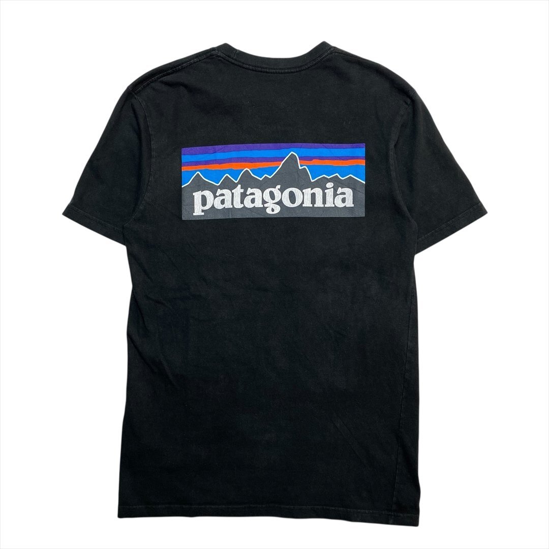 Vintage パタゴニア プリント ロゴ Tシャツ 半袖 ブラック patagonia 古着 メンズ S ワンポイントロゴ ヴィンテージ ビンテージ拍卖