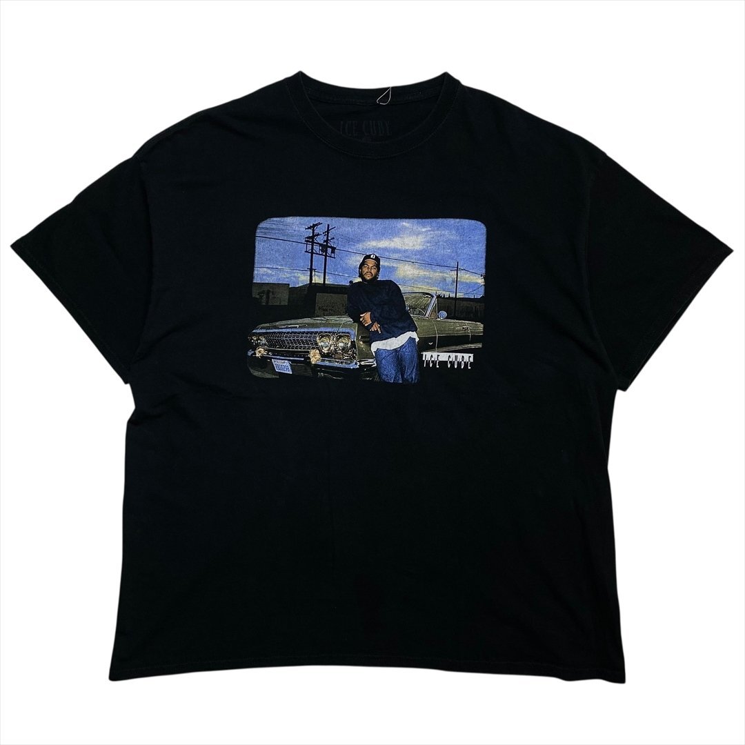 Vintage ICE CUBE アイスキューブ Tシャツ 半袖 ブラック 古着 メンズ XXL ビッグサイズ ラップ ラップT ヴィンテージ ビンテージ拍卖