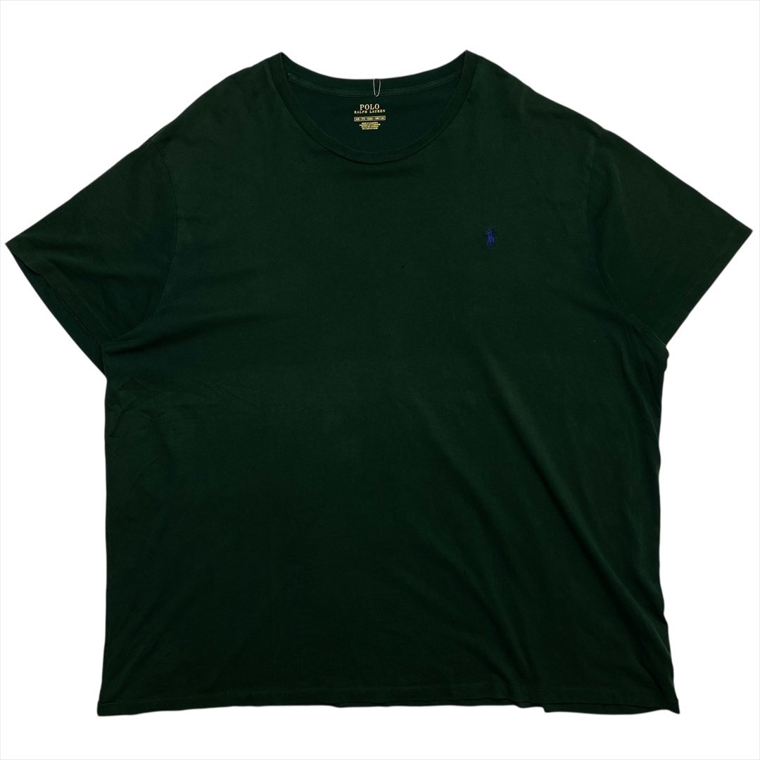 Vintage ポロ ラルフローレン ワンポイント ロゴ Tシャツ 半袖 グリーン POLO Ralph Lauren 古着 メンズ 3XL ヴィンテージ ビンテージ拍卖