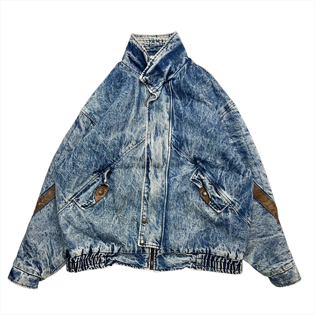 80s-90s Vintage Urban Equipment アシッドウォッシュ デニム ジャケット ブルー 古着 メンズ L レトロ ヴィンテージ ビンテージ拍卖