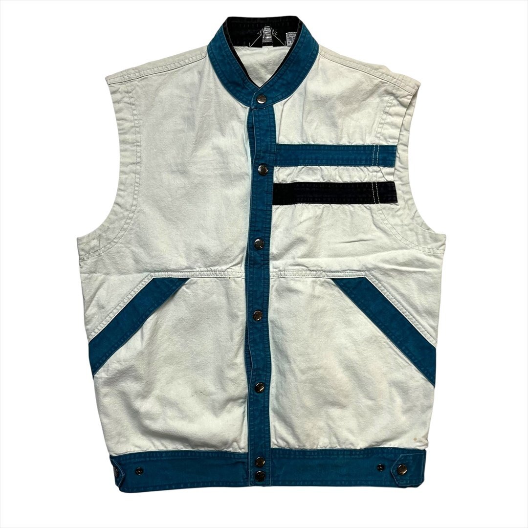 Vintage PCH 西海岸 ストリート ベスト ホワイト 古着 メンズ L アウトドア ヴィンテージ ビンテージ拍卖
