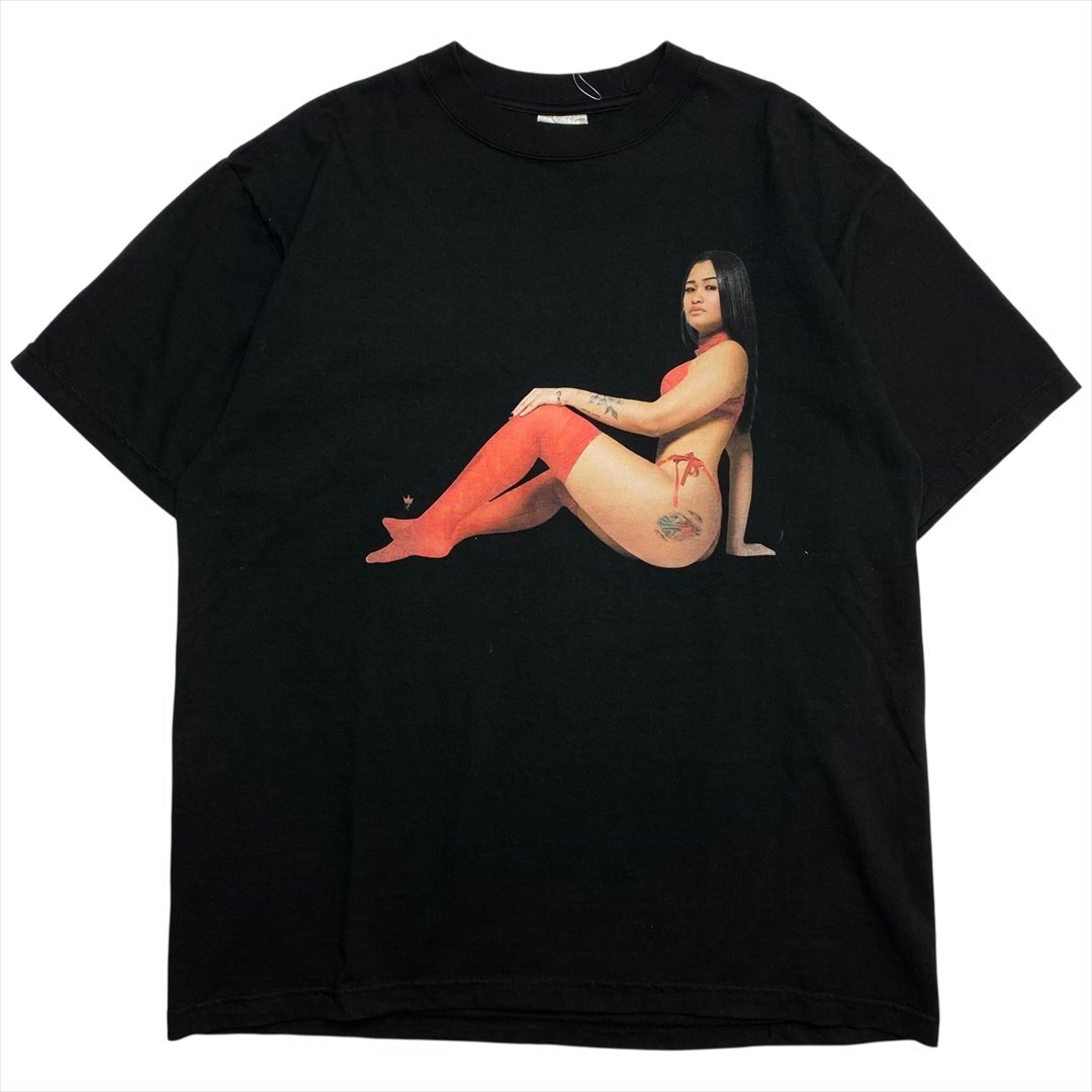 Vintage SHAKA WEAR セクシーギャル プリント ヘビーウェイト Tシャツ 半袖 ブラック 古着 メンズ L 7.5オンス ヴィンテージ ビンテージ拍卖
