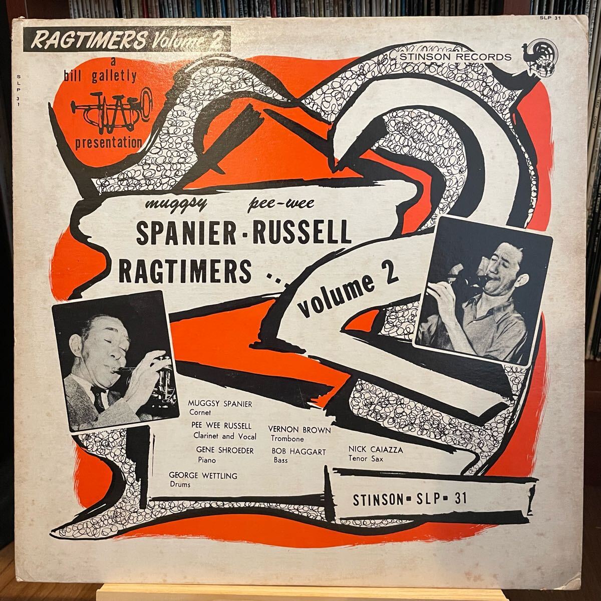 【US盤Org.】Muggsy Spanier-Pee Wee Russell Ragtimers... Volume 2 (1962) Stinson Records SLP 31 黒盤拍卖