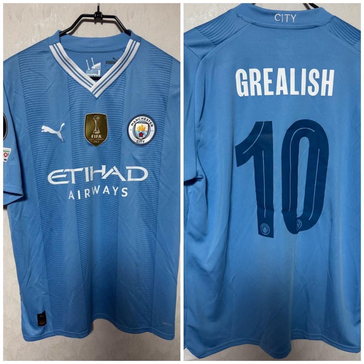 マンチェスターシティ 24-25 ユニフォーム 10 グリーリッシュ CLパッチ GREALISH拍卖