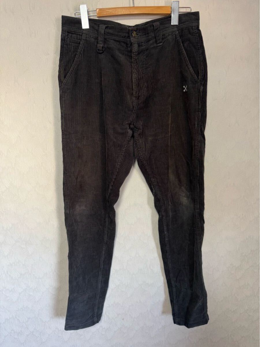 BLUCO ブルコ コーデュロイパンツ Mサイズ チャコールグレー 穴あり拍卖