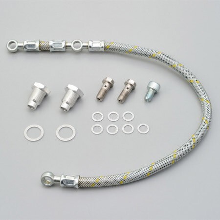 デイトナ DAYTONA SR400 / SR400FI / SR500用 KEDO ツインオイルライン(レース/メッシュホース) 93266拍卖