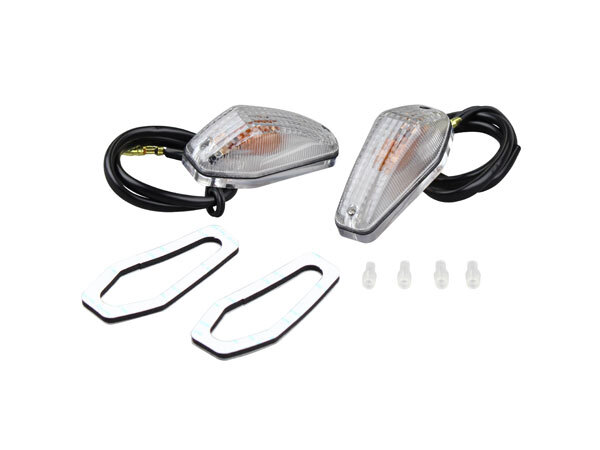 ポッシュフェイス POSH Faith 貼り付けタイプウインカー エアロシャープミニタイプ(2個入り)12V15W電球付 クリアーレンズ 090012拍卖