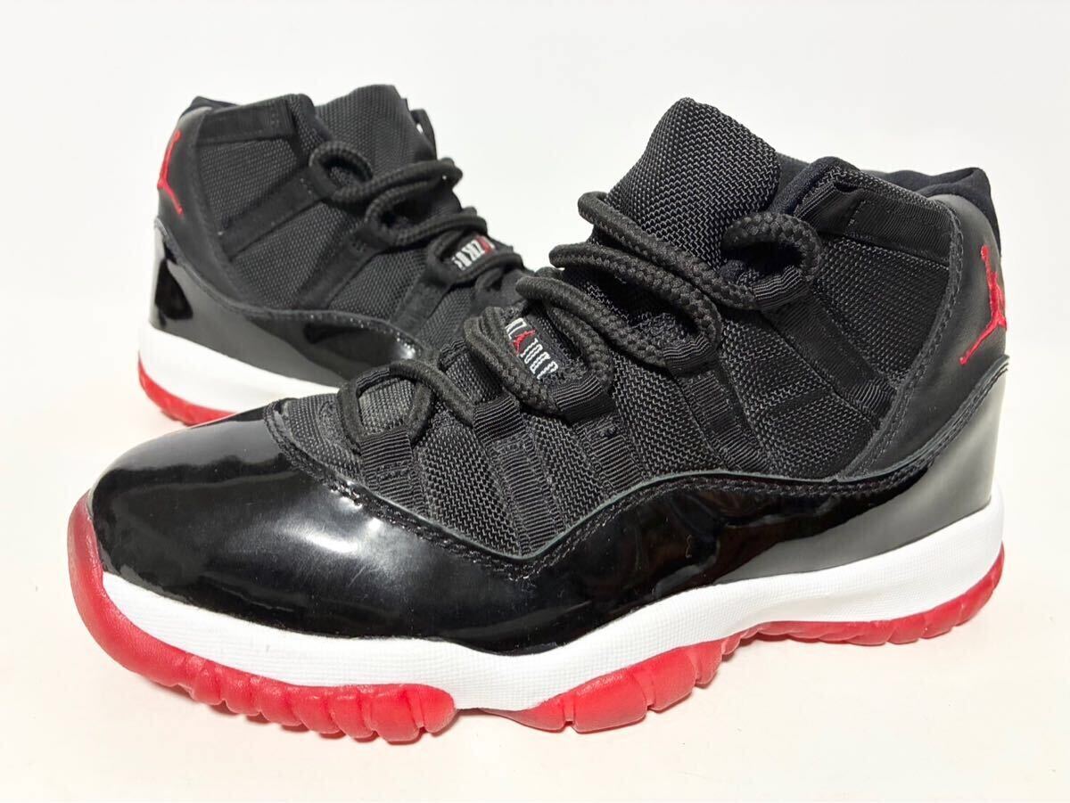 2001 新品 NIKE AIR JORDAN 11 BRED BLACK RED WHITE ナイキ エア ジョーダン ブレッド ブラック レッド ホワイト 黒赤 25cm 7 136046-061拍卖