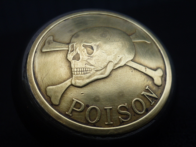 【当時物!】ドクロ 毒 シフトノブ ベークライト ハーレー チョッパー ショベル ナックル パン ヘッド ホットロッド HOTROD ジョッキーノブ拍卖