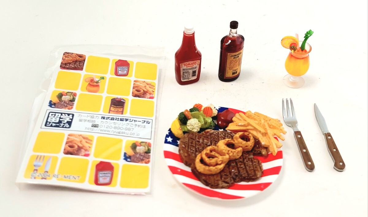 ☆リーメント 食玩 ぷちサンプル シリーズ「夢のアメリカンライフ ビックリsizeのTボーンステーキ!」ミニチュア フィギュア 食品サンプル拍卖