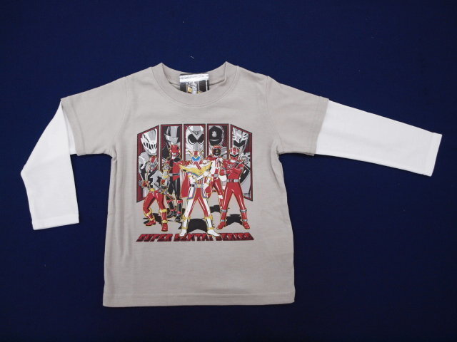 値下げ!新品 PO9161-120 40%OFF スーパー戦隊シリーズ 長袖Tシャツ ベージュ レターパック発送(代引き不可)拍卖