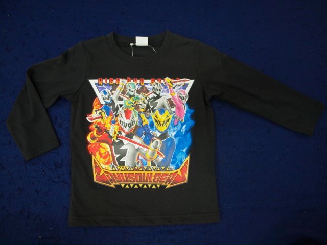 新品 100サイズ 難あり リュリュウソルジャ 長袖Tシャツ 黒 レターパック発送拍卖