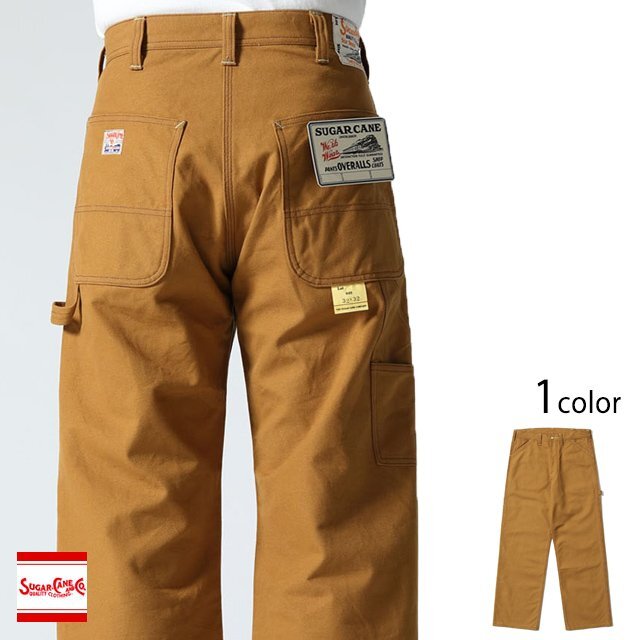 13oz.ブラウンダックワークパンツ◆SUGER CANE ブラウン36インチ 36inch SC42497 シュガーケーン 東洋エンタープライズ 日本製拍卖