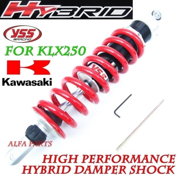 YSS製 KLX250(93-07) ハイブリッドリアショック プリロード調整可 リアサスペンション 未使用品拍卖