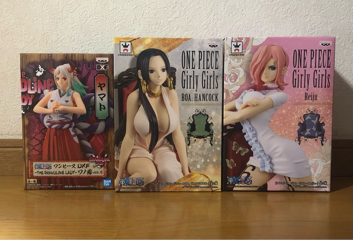 ワンピース フィギュア ハンコック&レイジュ&ヤマト3点セット拍卖